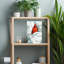 Art mural Cozy Red Cardinal Peaceful Serene Vibrant Bird-129154385