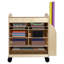 Maker's Double Sided 2 Compartment Teaching Cart with Casters