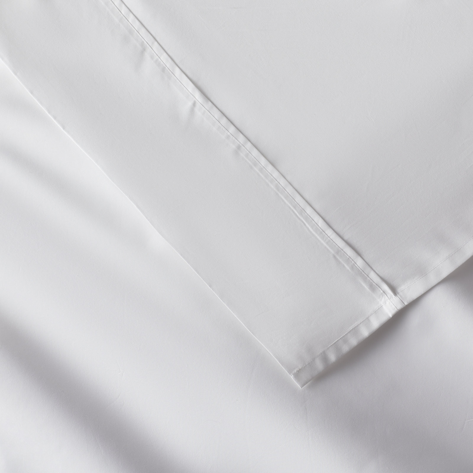 Coyer Cotton Pillowcase, White, King - 2 King Pillowcases