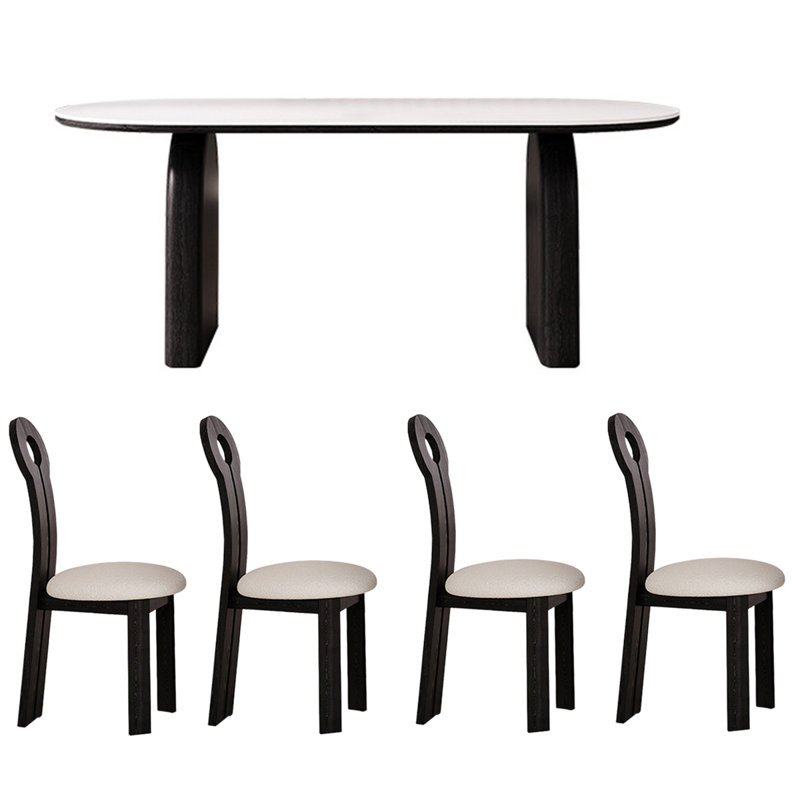 Ensemble de salle à manger rétro Vintage, H 29,5 po x L 70,9 po x l 31,5 po