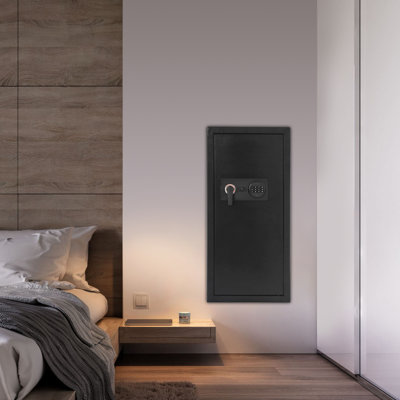 Hidden Heavy Duty Wall Mount Safe For Storing Safeguarding Cash, Jewelry, Privacy Items
