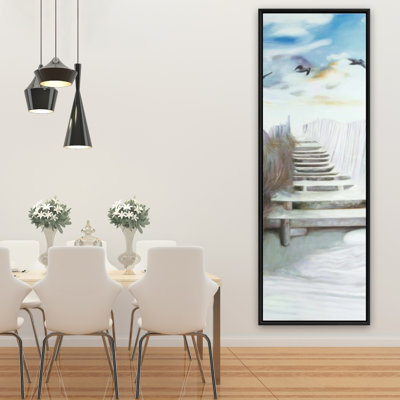 Break At The Beach Print On Canvas