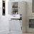 Bathroom Storage Cabinet With Two Laundry Baskets, Storage Cabinet With Doors And Drawer For Home-1891988732