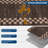 Scalloped Area Rug Modern Bordered Accent Carpet, Non-Slip Geometric Floor Cover, Stain-Resistant Low Pile Indoor Mat, Easy to Clean Rugs-1731408827