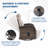 Arcturus Patio Recliner Swivel Chair With Adjustable Backrest & Footrest, All-Weather Outdoor Chaise Lounge Chair-1312670637-1312670625