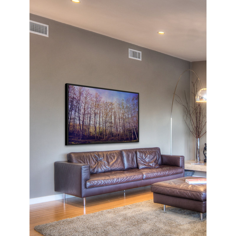 « forest of trees », reproduction d’art sur toile, 30 po x 45 po, Cadre noir