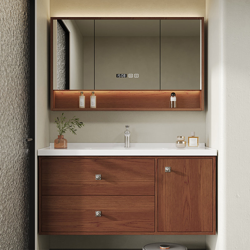 Light luxury medieval style bathroom cabinet