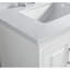 Meuble-lavabo double en bois massif de qualité supérieure avec lavabo en marbre, blanc moderne