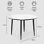 Parma Round Metal Base Dining Table
