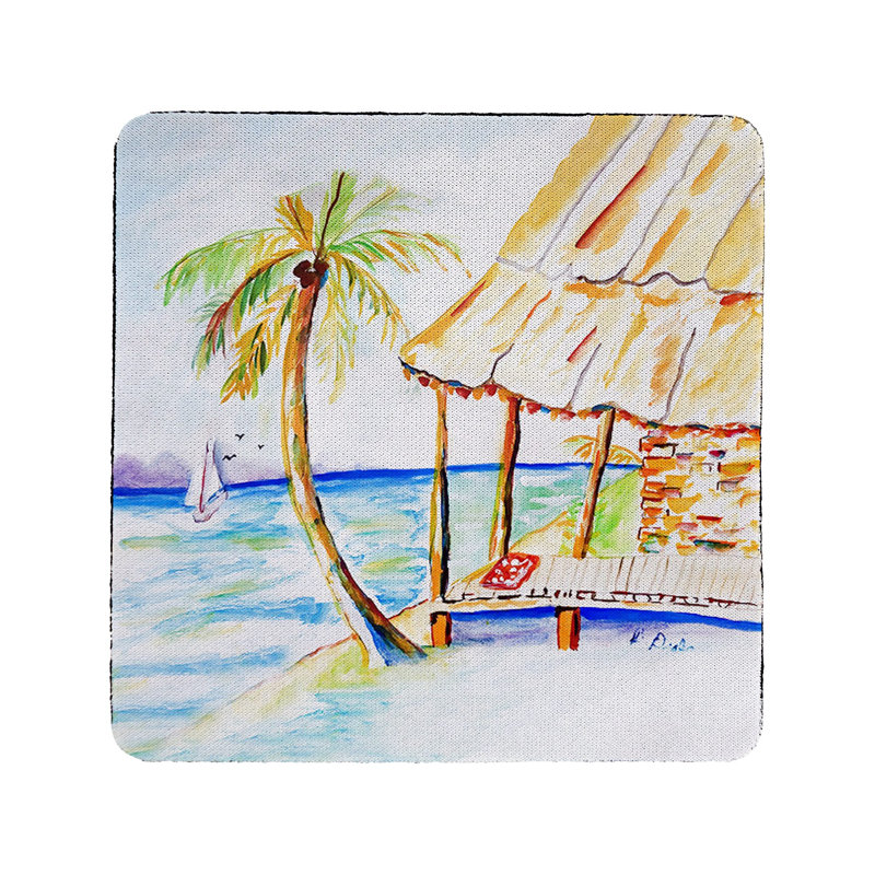 Ensemble de 4 sous-verres Palms & Hut