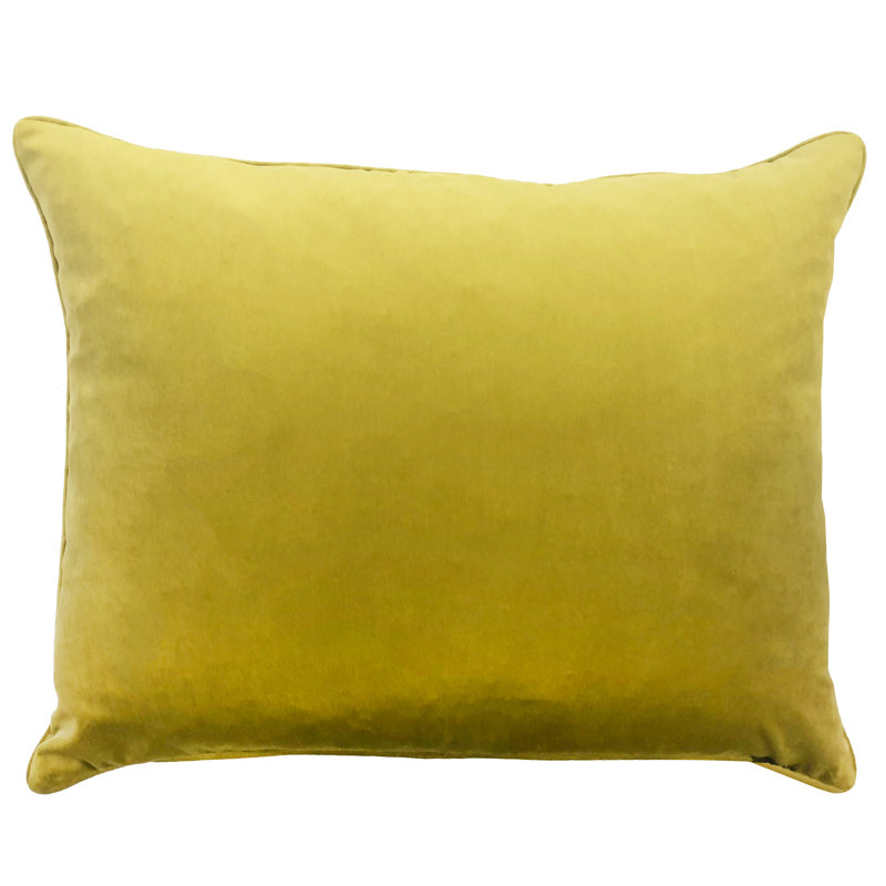 Marino Lumbar Pillow Cover & Insert, Mustard