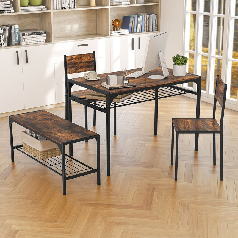 4 - Person Dining Set, Brown