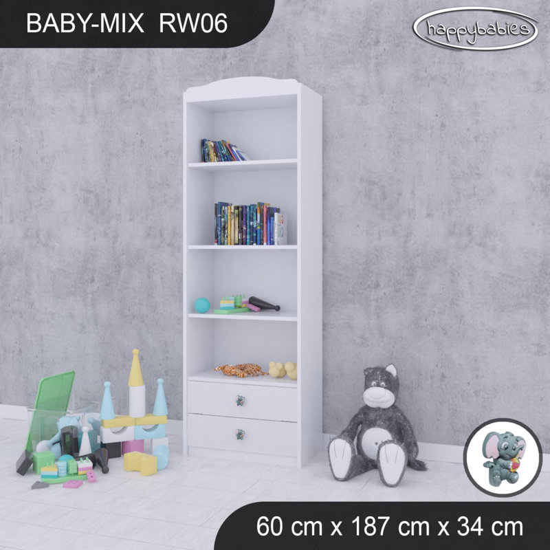 Baby Mix 187cm H X 60cm W Kids Cube, White