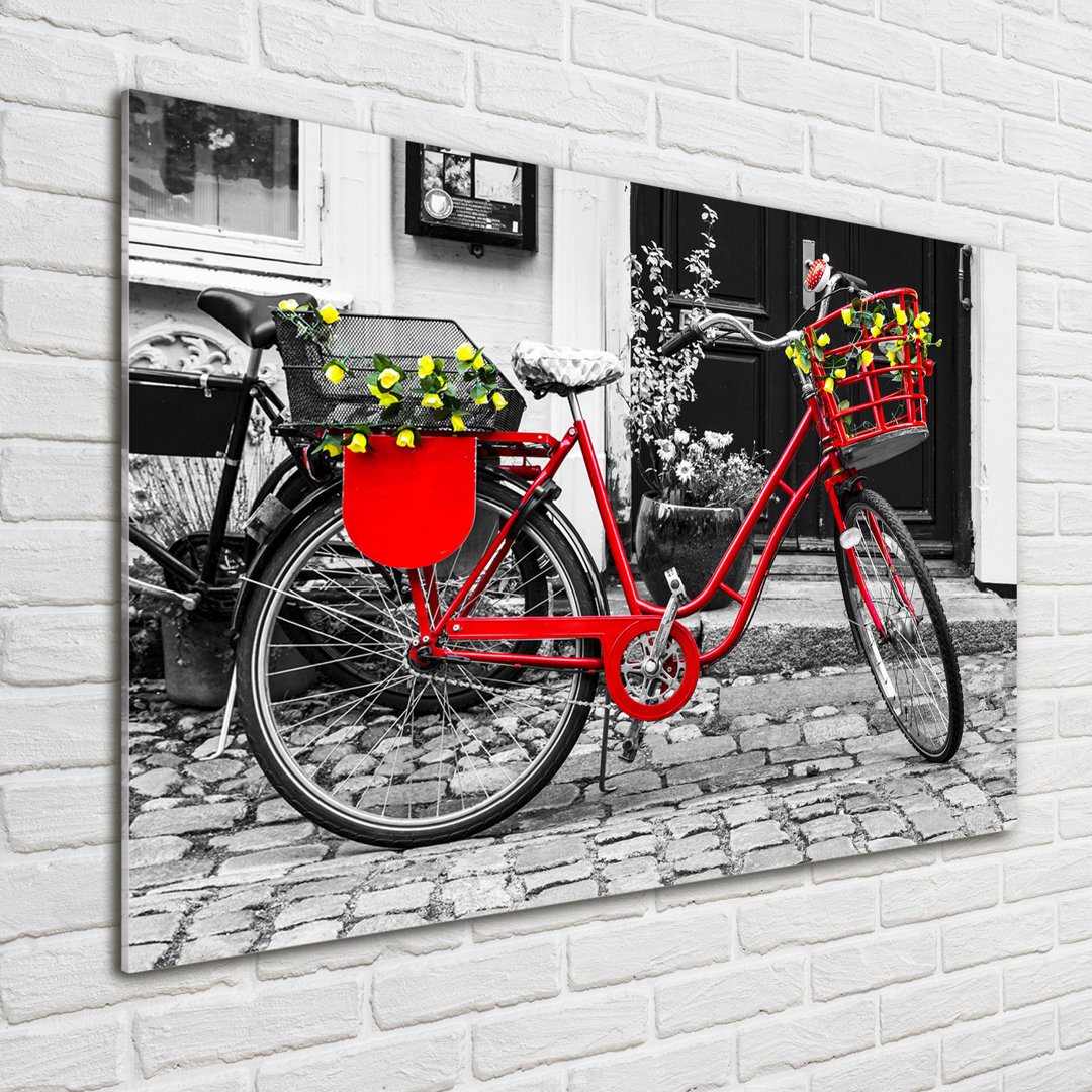 Glasbild City Bike