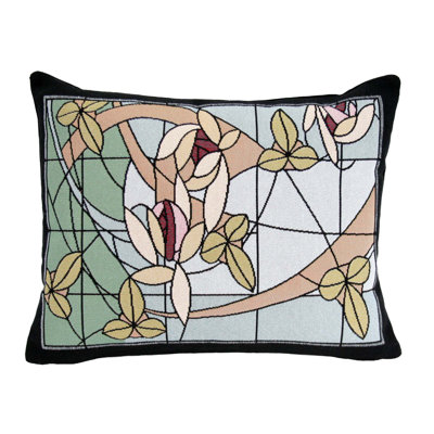 Floral Cotton Blend Throw Pillow