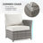 Darihanna 8 Piece Rattan Sectional Seating Group with Cushions-558387382