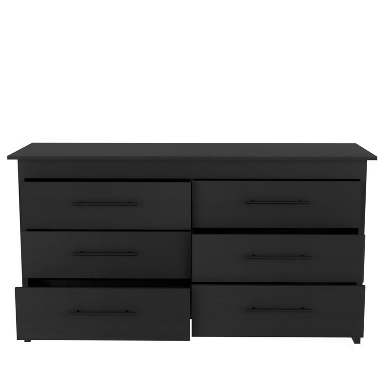 Commodes 6 tiroirs Wenge, ensemble de 2