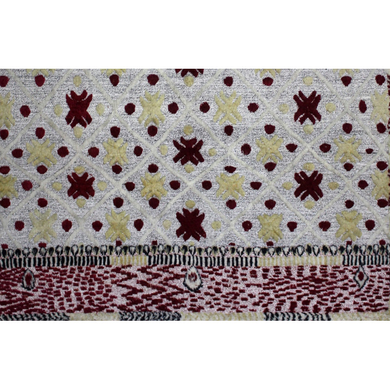 Geometric Hand Knotted Area Rug, Rectangle 250 x 300cm