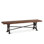 Blayne 90" Live Edge Bench In Acacia With Walnut Finish