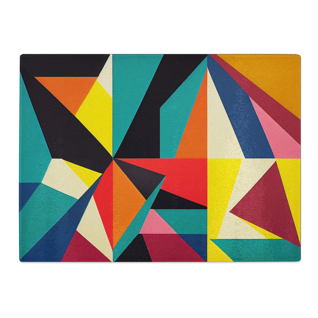 Suprematism Art Abstract Vol.7  Glass Chopping Board