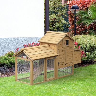 0.81 m² Chicken Coop with Chicken Run