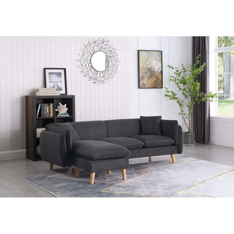 Brayden 86.5" Fabric Sectionals Sofa Chaise