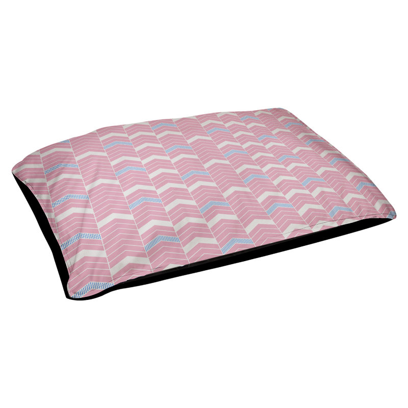 Coussin de concepteur lineed Chelan, Grand (L 50 po x l 40 po), Rouge