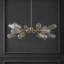 Lustre cylindrique spoutnik à 16 lumières Kerstyn