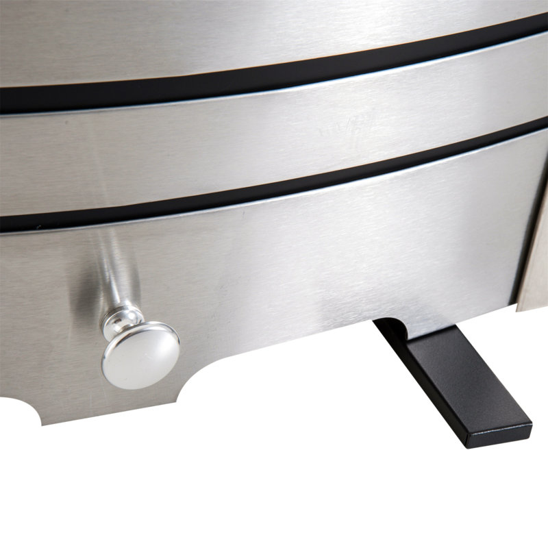 Charles Belfry Heating 48.2 cm W Silver Electric Fireplace