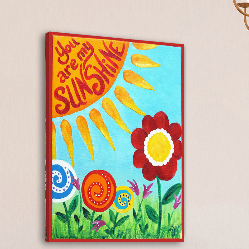«Sunshine Floral», reproduction sur toile tendue, H 60 po x l 40po x P 1,5 po