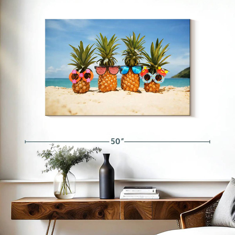 Funny Pineapple Fruit, 26" H x 39" W