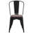 Kewaunee Metal Stackable Chair with Wood Seat-1921678921