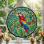Vitrail de vitrail Tropical Parrot - 7,8H-1362735487