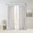 Twist Tab Lined Window Curtain Panel Silver 50X84"