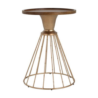 TABLE D'APPOINT HOLLE BORNE RÉTRO ARGENT, ANTIQUE ET COULEUR NATURELLE
