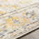 Cabe Machine Woven Oriental Yellow Area Rug