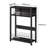 Narrow Side Table With Storage Shelf, Three Tier Side Table, Modern Sofa Table, Small Bedside Table With Magazine Rack, Telephone Table For Small Space,