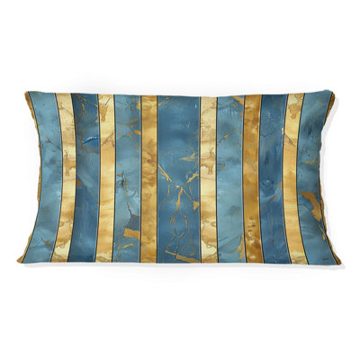 Glam Stripes - Glam Lumbar Pillow