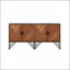 Armoire d'appoint en bois, base en métal