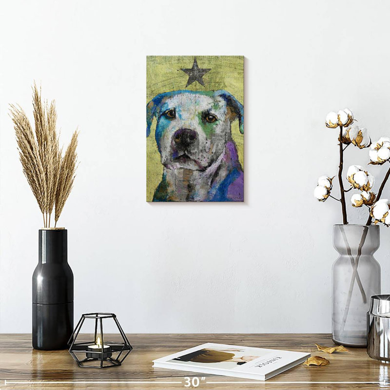 Brampt Pit Bull Terrier, 12" H x 8" W