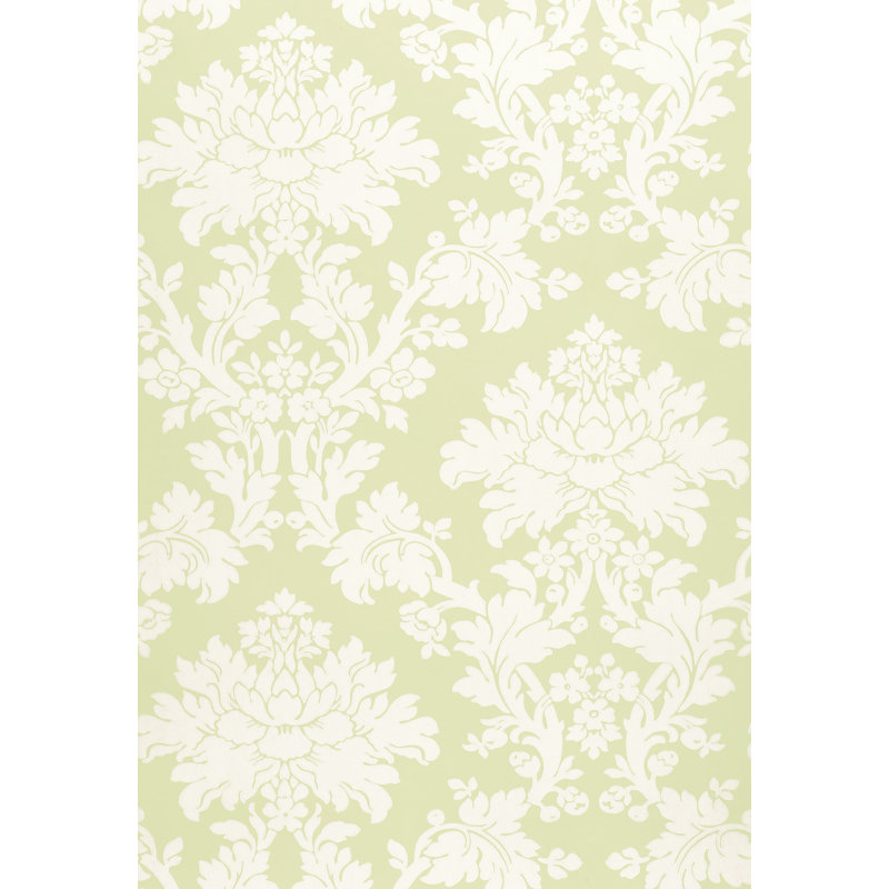 Tierni Damask Wallpaper, Celery