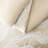 Cascade Wave Cotton Comforter Set Cream/White 3 Piece Set King-116501397-116501396