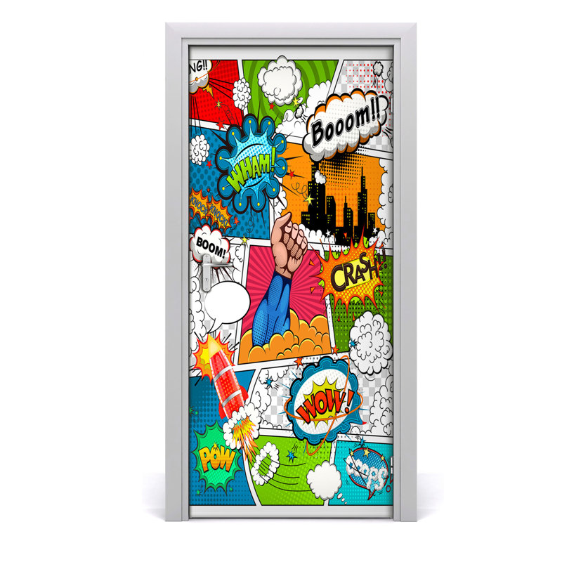 Comics Door Decal