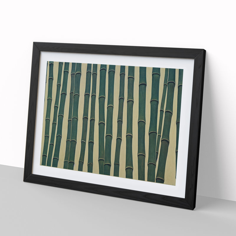 Stimulating Bamboo Forest - Framed Print, Black, 34cm H x 46cm W x 2cm D