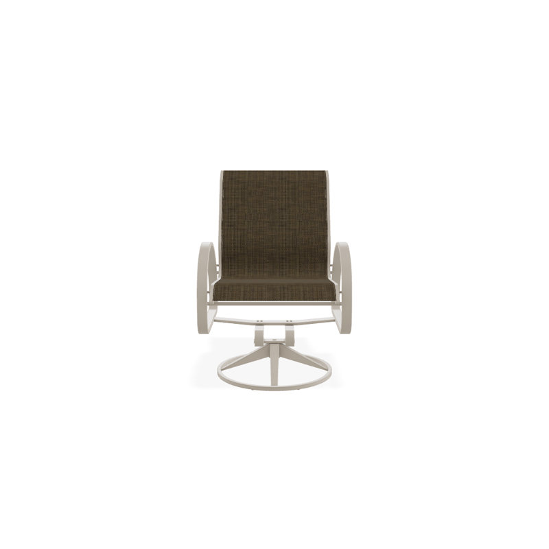 Aruba 1 Outdoor Dining Armchair, Textured Desert, Red 1D Sunbrella®