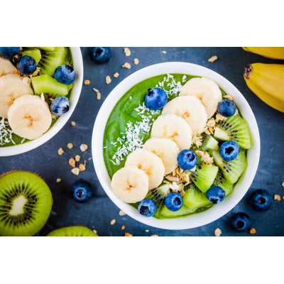 Green Smoothie Bowl - Wrapped Canvas Print