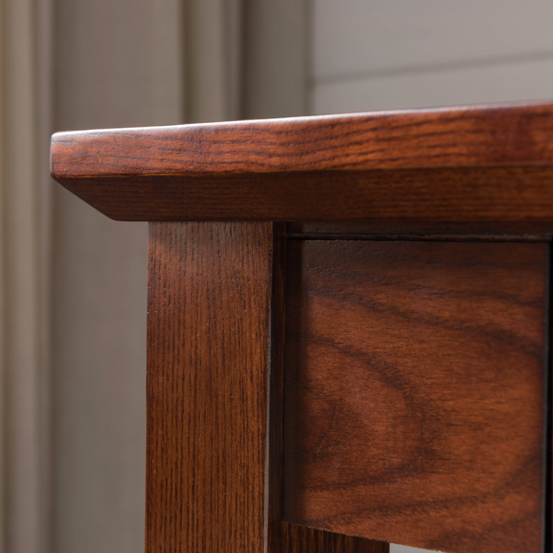 Hutsonville Creek Wood Laptop Desk in Mission Oak