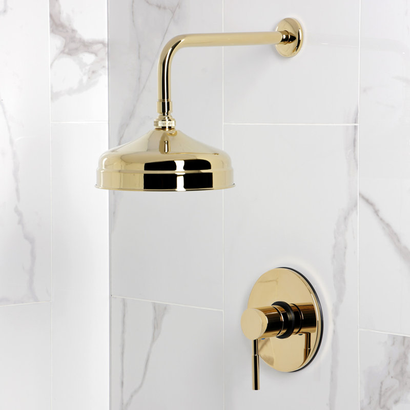 Kingston Brass Concord Single-Handle Pressure Balanced Shower Faucet, Polished Brass
