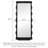 Medieval-Style Rectangular Wave-Shaped Frame Full-Length Mirror-118735307-118735312