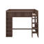 Grand lit mezzanine avec rangement - Grand lit en bois avec armoires et tablettes-32420631